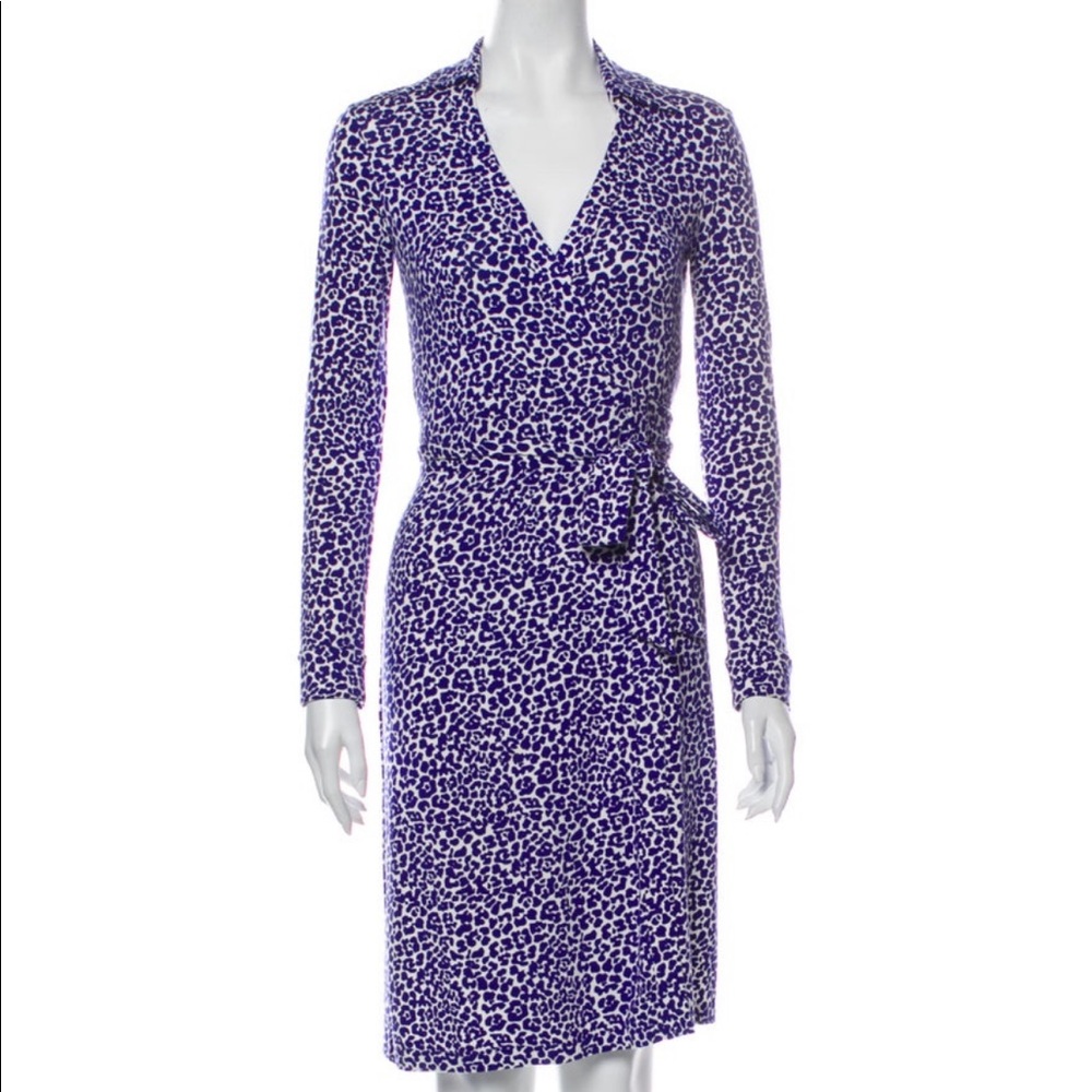 Diane von Furstenberg Wrap Dress Animal Print